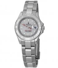 Réplique Rolex Yacht-Master Gris Indice glace Cadran Oyster Bracelet Dames 169622-GYSO