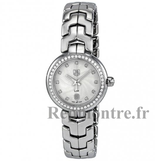 Tag Heuer Link diamant argente Guilloche Acier Dames WAT1414.BA0954 - Cliquez sur l'image pour la fermer