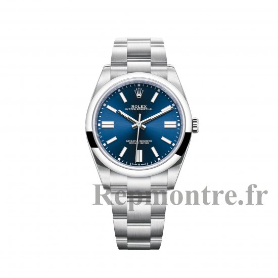 Réplique de Rolex Oyster Perpetual 41 Bracelet Oyster a cadran bleu vif m124300-0003 - Cliquez sur l'image pour la fermer