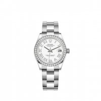 Réplique Rolex Datejust 31 Oystersteel and 18 ct white gold M278384RBR-0013