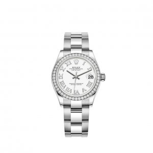 Réplique Rolex Datejust 31 Oystersteel and 18 ct white gold M278384RBR-0013