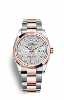 Replique Rolex Datejust 36 OysterAcier and EveOr Rose M126201-0038