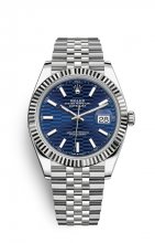 Replique Rolex Datejust 41 OysterAcier and Blanc Or M126334-0032