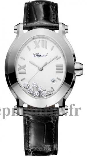 Chopard Happy Sport Oval Quartz Dames Réplique Montre 278546-3001 - Cliquez sur l'image pour la fermer