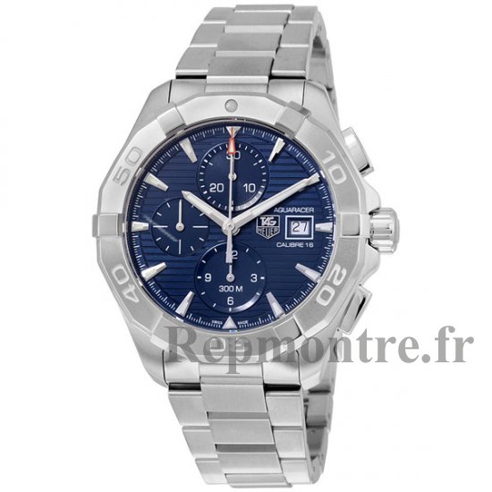 Tag Heuer Aquaracer Chronographe Automatique Acier Inoxydable Cadran Bleu CAY2112.BA0927 Homme Repliuqe Montre - Cliquez sur l'image pour la fermer