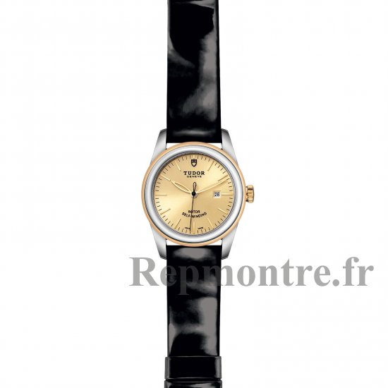 Réplique Tudor Glamour Date montre 31 mm Steel and Gold Case M53003-0047 - Cliquez sur l'image pour la fermer