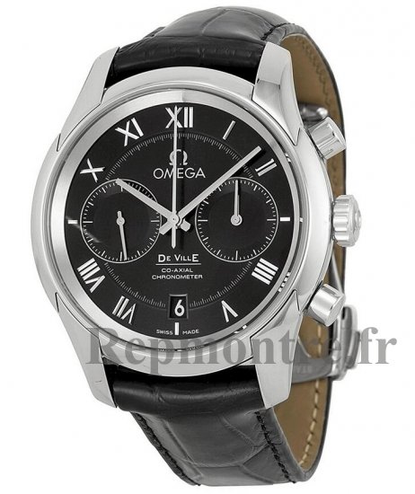 Réplique Omega De Ville Co-Axial Noir Cadran Noir Cuir 431.13.42.51.01.001 - Cliquez sur l'image pour la fermer