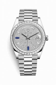 Réplique de montre Rolex Day-Date 40 228396TBR de saphirs Cadran m228396tbr-0021
