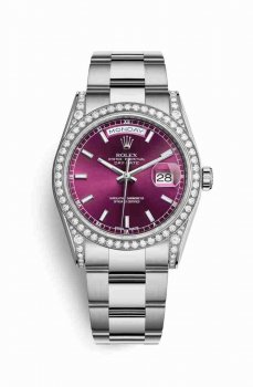 Réplique montre Rolex Day-Date 36 Cosses en blanc de 118389 Cherry Cadran m118389-0126