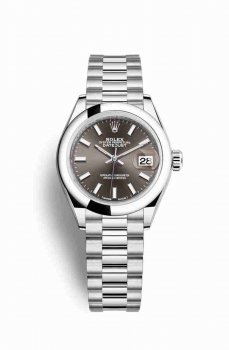 Réplique montre Rolex Datejust 28 279166 Gris fonce Cadran m279166-0009