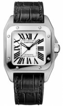 Réplique Cartier Santos 100 Inoxydable Acier Medium Montre W20106X8