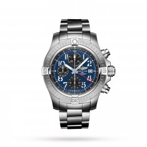 Breitling Avenger Chronographe GMT 45 Copie de montre en acier inoxydable A24315101C1A1