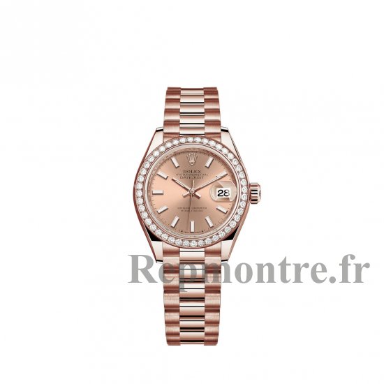 Replique Rolex Lady-Datejust montre 18 ct Everose gold M279135RBR-0025 - Cliquez sur l'image pour la fermer