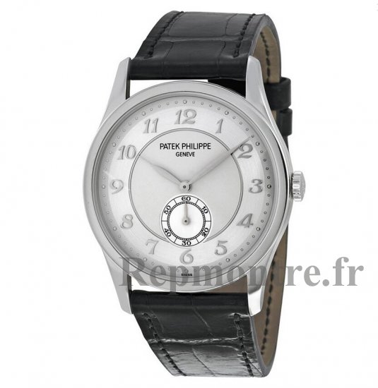 Réplique Patek Philippe Calatrava Automatique Argent Gris Cadran Platinum 5196P-001 - Cliquez sur l'image pour la fermer