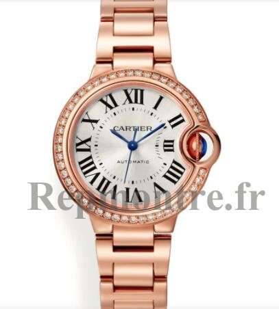 Copie de Cartier Ballon Bleu De Cartier 33mm Or Rose Diamants WJBB0063 - Cliquez sur l'image pour la fermer