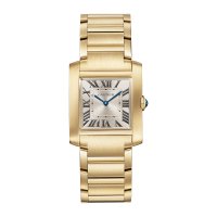 Cartier Tank Frannaise Replique montre Medium Quartz Or Jaune WGTA0113