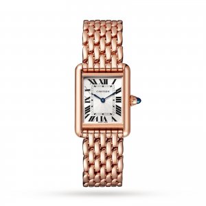 Cartier Tank Louis Cartier Replique montre Petit Enroulement Manuel Or Rose WGTA0023