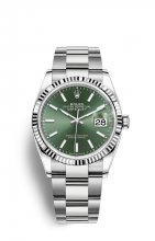 Replique Rolex Datejust 36 OysterAcier and Blanc Or M126234-0052