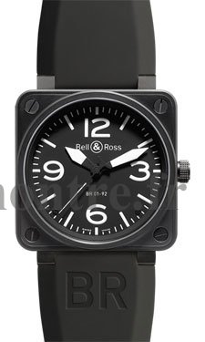 Réplique Bell & Ross BR 01-92 Automatique noir de carbone Hommes Montre - Cliquez sur l'image pour la fermer