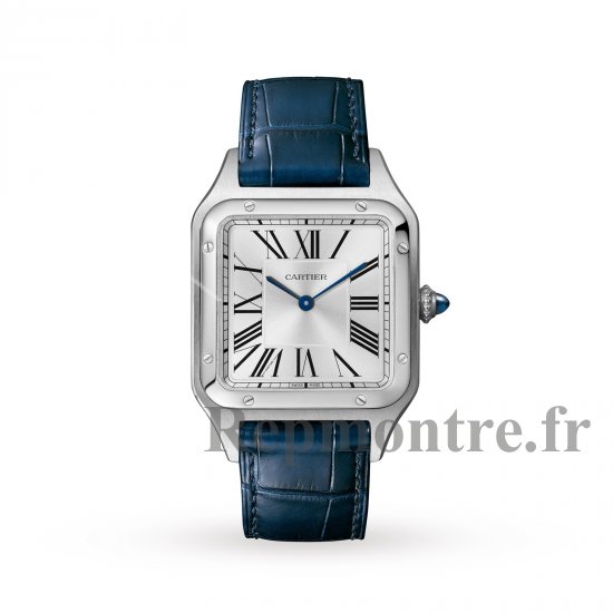 Cartier Santos-Dumont Copie montre Grand Quartz Acier Cuir WSSA0022 - Cliquez sur l'image pour la fermer