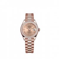 Replique Rolex Lady-Datejust 18 ct Everose gold M279135RBR-0027 montre