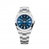 Réplique de Rolex Oyster Perpetual 41 Bracelet Oyster a cadran bleu vif m124300-0003