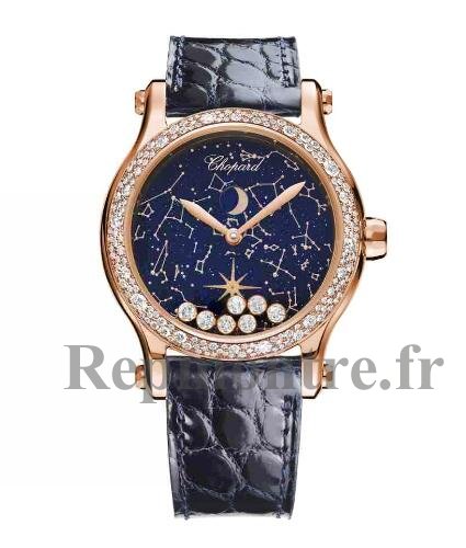 Réplique montre Chopard Happy Sport Happy Moon 36,00 mm Or rose 274894-5001 - Cliquez sur l'image pour la fermer