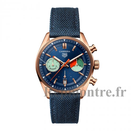 TAG Heuer Carrera Skipper Chronographe 39 mm Copie montre homme Bleu CBS2241.FN8023 - Cliquez sur l'image pour la fermer