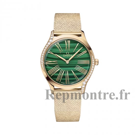 Omega De Ville Tresor 36mm Dames Replique montre Vert Moonshine Or O42855366099003 - Cliquez sur l'image pour la fermer