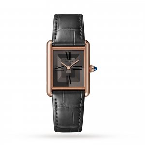 Cartier Tank Louis Cartier Replique montre Grande Manufacture Mecanique Avec Enroulement Manuel Or Rose WGTA0092