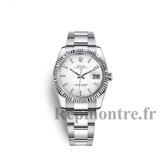 qualite superieure Réplique Rolex Date 34 Oystersteel M115234-0003 - Cliquez sur l'image pour la fermer