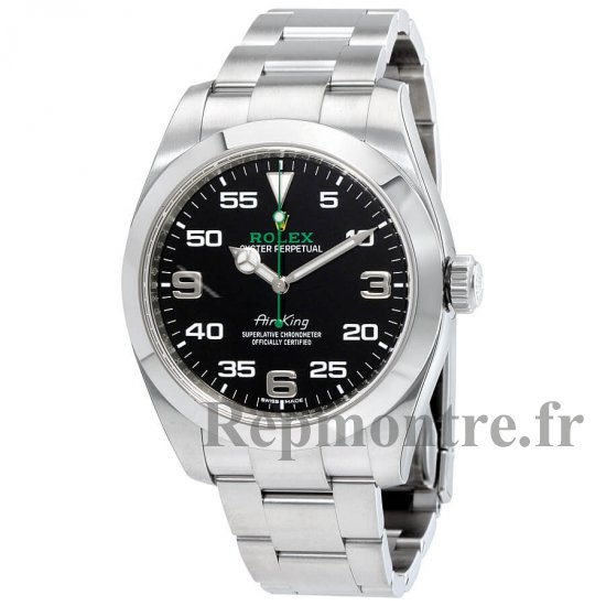 Rolex Air King Noir Dial 116900 Montre en acier inoxydable - Cliquez sur l'image pour la fermer