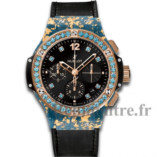 Hublot Big Bang Or Linen Or bleu 341.XL.1280.NR.1207 - Cliquez sur l'image pour la fermer