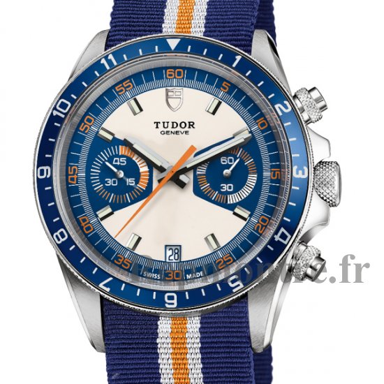 Réplique Tudor Heritage Chronographe Chrono bleue 70330B - Cliquez sur l'image pour la fermer