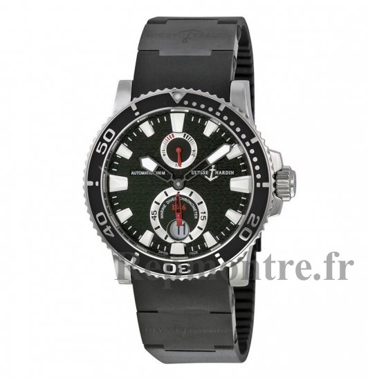 Ulysse Nardin Maxi Marine Diver Noir Dial Réplique Montre 263-33-3C-82 - Cliquez sur l'image pour la fermer