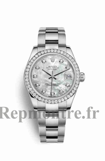 Réplique montre Rolex Datejust 31 Blanc Roles blanc 178384 m178384-0018 - Cliquez sur l'image pour la fermer
