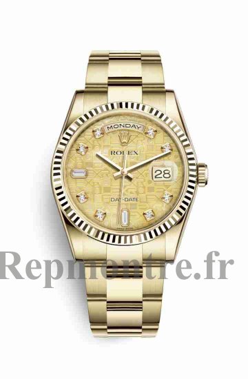 Réplique montre Rolex Day-Date 36 jaune 18 ct 118238 couleur m118238-0311 - Cliquez sur l'image pour la fermer