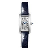 Cartier Tank Americaine Replique montre Mini Quartz Acier Cuir WSTA0081