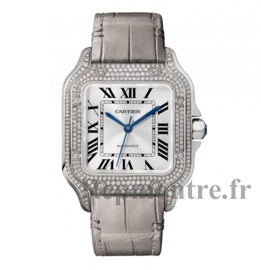 Replique Cartier Santos Medium White Gold & Diamond WJSA0006 - Cliquez sur l'image pour la fermer