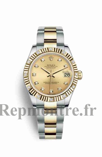 Réplique montre Rolex Datejust 31 Jaune Roles jaune 18 ct 178313 m178313-0041 - Cliquez sur l'image pour la fermer