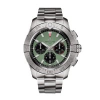 Breitling Avenger Chronograph B01 44mm Copie montre Homme Acier inoxydable vert AB0147101L1A1