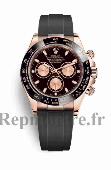 Réplique montre Rolex Cosmograph Daytona 18 ct Everose 116515LN Noir m116515ln-0012 - Cliquez sur l'image pour la fermer