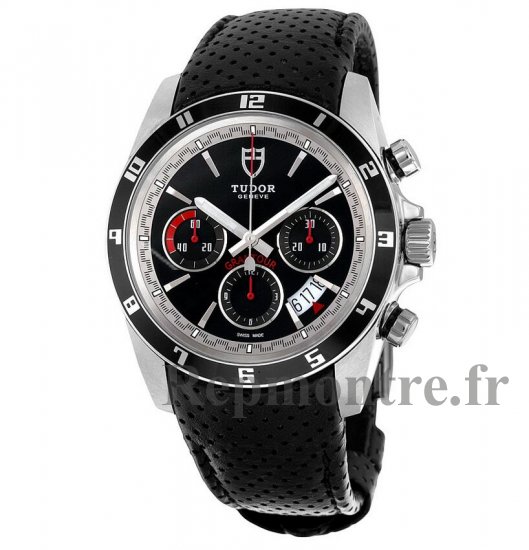 Réplique Tudor Grantour Chronographe Automatique Noir Cadran Noir Cuir 20530N-BKMCPL - Cliquez sur l'image pour la fermer