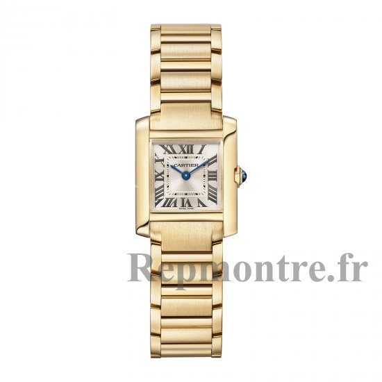 Cartier Tank Frannaise Replique montre Petit Quartz Or Jaune WGTA0114 - Cliquez sur l'image pour la fermer