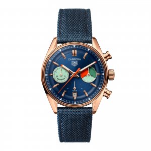 TAG Heuer Carrera Skipper Chronographe 39 mm Copie montre homme Bleu CBS2241.FN8023