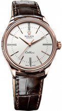 Réplique Rolex Cellini Time Eve Or rose blanc Lacquer Dial 50505