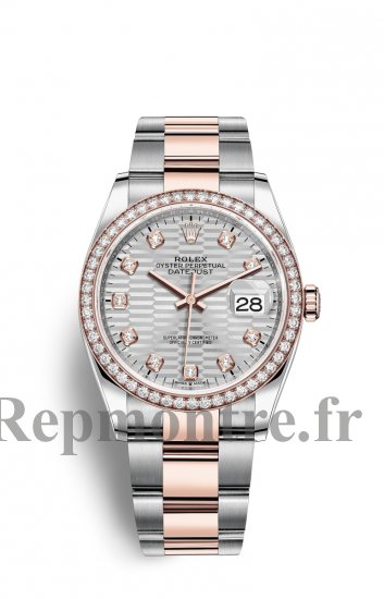 Replique Rolex Datejust 36 OysterAcier EveOr Rose and Diamants M126281RBR-0028 - Cliquez sur l'image pour la fermer