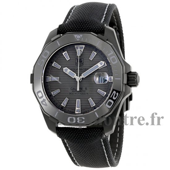 Tag Heuer Aquaracer Cadran Noir Automatique WAY218B.FC6364 Homme Repliuqe Montre - Cliquez sur l'image pour la fermer