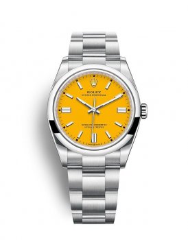 Réplique de Rolex Oyster Perpetual 36 Bracelet Oyster a cadran jaune m126000-0004