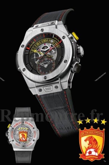 Réplique Hublot Big Bang Unico Bi-Retrograde Guangzhou Evergrande FC Titanium 413.NX.1137.LR.FCZ15 - Cliquez sur l'image pour la fermer